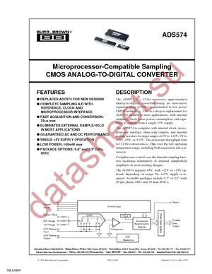 ADS574JE datasheet  